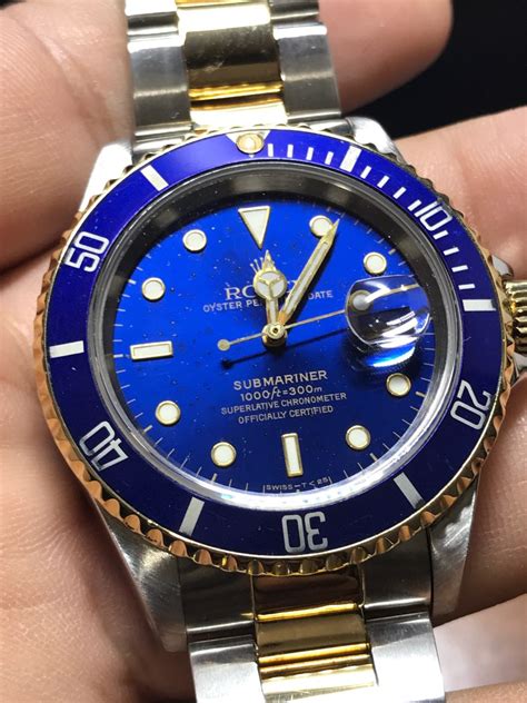 rolex submariner oro y acero|rolex submariner azul precio.